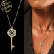 Miniature Bibles Jewellery Gold Key Pendant With Bible Chip Inside by My Nano Jewellery